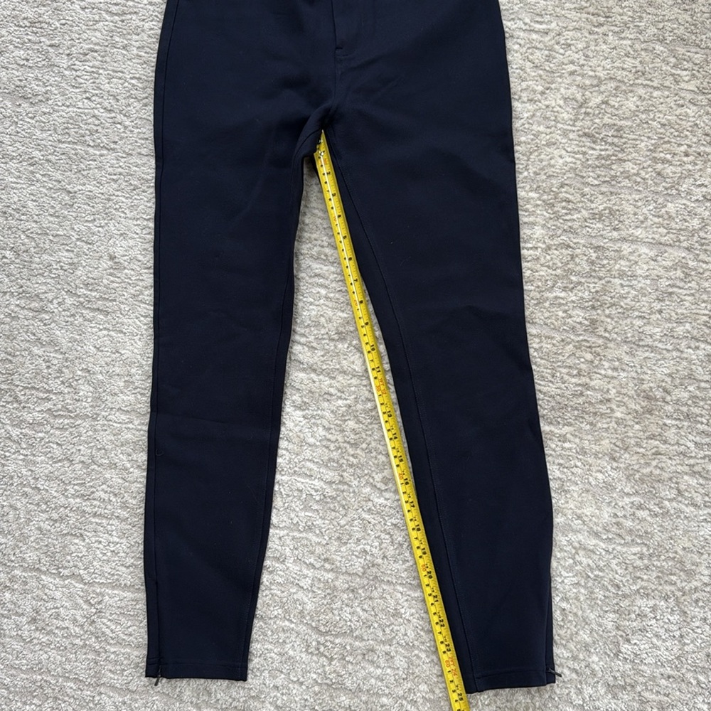 *LIKE NEW* Ted Baker Women's Navy Blue Stretch Ankle Pants w/ Chrome Accents - 1 - Picture 8 of 11